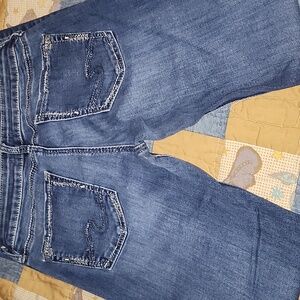 Silver Stylish Blue Jeans for Women